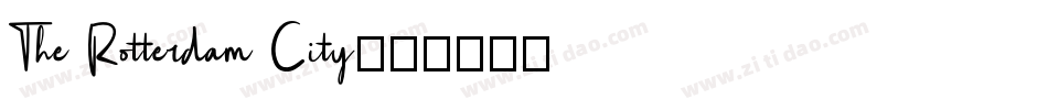The Rotterdam City字体转换